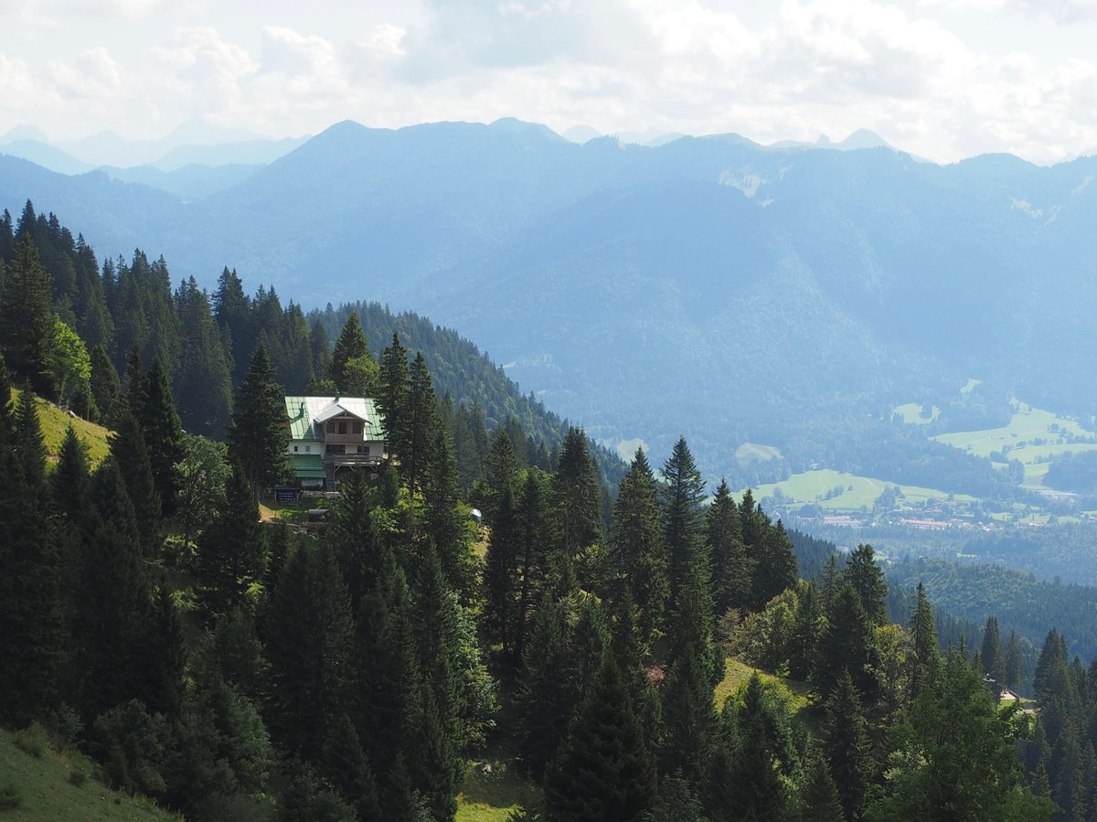 A mountain chalet in the Bavarian alps
